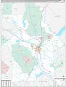 Alexandria Metro Area Wall Map Premium Style