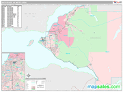 Anchorage Wall Map Premium Style