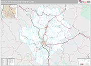 Beckley Wall Map Premium Style