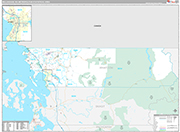 Bellingham Wall Map Premium Style