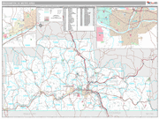 Binghamton Wall Map Premium Style