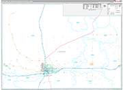 Cheyenne Metro Area Wall Map Premium Style