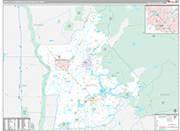 Chico Wall Map Premium Style
