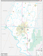 Columbia Wall Map Premium Style
