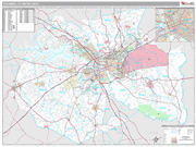 Columbia Wall Map Premium Style