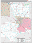 Columbus Wall Map Premium Style