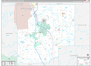 Columbus Metro Area Wall Map Premium Style