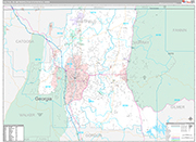 Dalton Metro Area Wall Map Premium Style