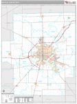 Decatur Wall Map Premium Style