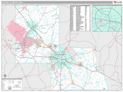 Dothan Wall Map Premium Style