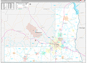 Dothan Metro Area Wall Map Premium Style