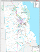 Dover Wall Map Premium Style