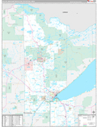 Duluth Wall Map Premium Style