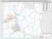 Elmira Wall Map Premium Style