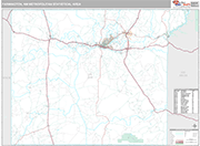 Farmington Wall Map Premium Style