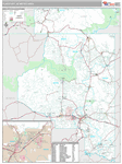 Flagstaff Wall Map Premium Style