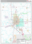 Flint Wall Map Premium Style