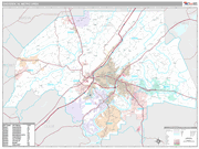 Gadsden Wall Map Premium Style