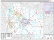 Gainesville Wall Map Premium Style