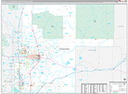 Greeley Metro Area Wall Map Premium Style