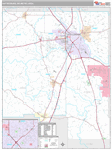 Hattiesburg Wall Map Premium Style