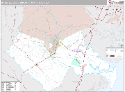 Hinesville Wall Map Premium Style