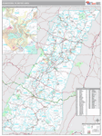 Johnstown Wall Map Premium Style