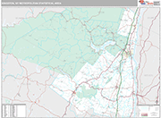 Kingston Wall Map Premium Style