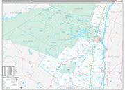 Kingston Metro Area Wall Map Premium Style