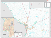 Laredo Wall Map Premium Style