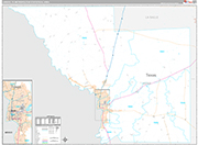 Laredo Wall Map Premium Style