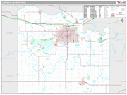 Lawrence Wall Map Premium Style