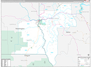 Lewiston Wall Map Premium Style