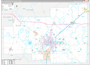 Lima Metro Area Wall Map Premium Style