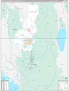 Logan Metro Area Wall Map Premium Style