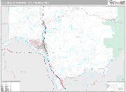 Longview Wall Map Premium Style