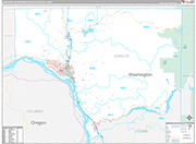 Longview Metro Area Wall Map Premium Style