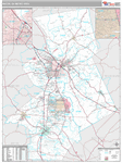 Macon Wall Map Premium Style