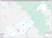 Madera Wall Map Premium Style