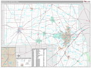 Mansfield Wall Map Premium Style