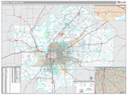 Memphis Wall Map Premium Style