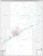 Midland Wall Map Premium Style