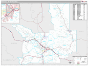 Missoula Wall Map Premium Style