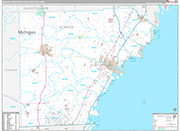 Monroe Wall Map Premium Style