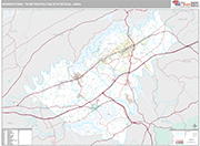 Morristown Wall Map Premium Style