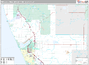 Muskegon Wall Map Premium Style