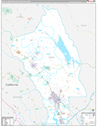 Napa Wall Map Premium Style