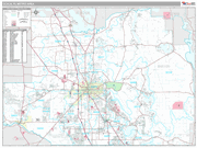 Ocala Wall Map Premium Style