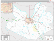 Owensboro Wall Map Premium Style