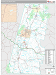 Pittsfield Wall Map Premium Style